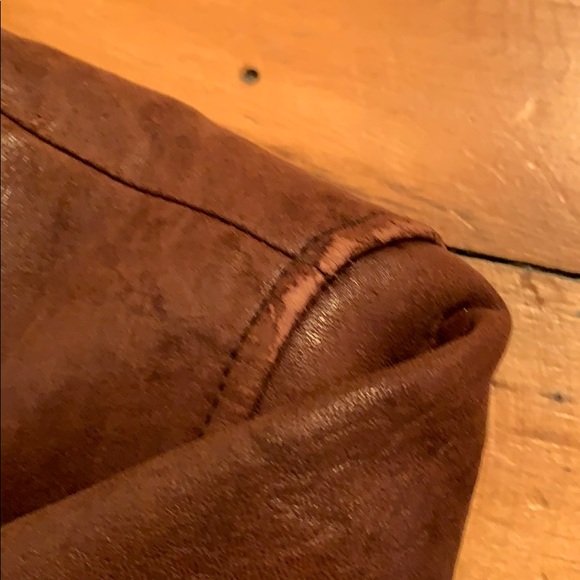 Leather Bomber Style Jacket - Picture 13 of 16